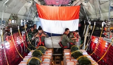 TNI telah Salurkan Bantuan Kemanusiaan Seberat 91,4 Ton untuk Warga Gaza